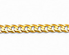 3mm 14K Yellow Gold Heart Concave Curb Cuban Link ID Bracelet - Children, Women thumb 1