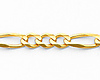 4.0mm Figaro 14K Yellow Gold Baby ID  Bracelet thumb 1