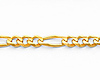 3.0mm Figaro1 4K Yellow Gold Baby ID  Bracelet thumb 1