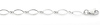 4mm Fancy Open Link 14K White Gold Bracelet & Lobster Clasp thumb 1