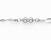 Designer Women's Ball Link 14K White Gold Bracelet thumb 1