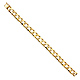 Men's 10mm 14K Yellow Gold Nugget Square Cuban Link Bracelet 8.5in thumb 2