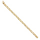 6mm Men's 14K Yellow Gold Carved Square Curb Cuban Link Chain Bracelet 8in thumb 2