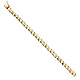 8mm Men's 14K Yellow Gold Oval Curb Cuban Link Chain Bracelet 8in thumb 2