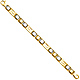 Men's 10mm 14K Two-Tone Gold Fancy Greek Key Square Link Bracelet 8in thumb 2