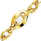 Women's Mesh Oval Solid 14K Yellow Gold Link Bracelet 10mm thumb 2