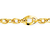 Women's Mesh Oval Solid 14K Yellow Gold Link Bracelet 10mm thumb 3