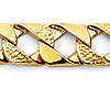 Men's 10mm 14K Yellow Gold Nugget Square Cuban Link Bracelet 8.5in thumb 1