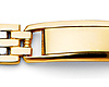 Men's 10mm 14K Two-Tone Gold Fancy Mesh Rectangle Link Bracelet 8in thumb 1
