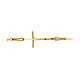 Sideways Cross Link Friendship Bracelet in 14K Yellow Gold Solid thumb 1