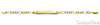 5mm 14K Yellow Gold Figaro Link Rectangle ID Bracelet thumb 1