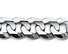 8mm 14K White Gold Men's Concave Curb Cuban Link Chain Bracelet 8.5 thumb 1