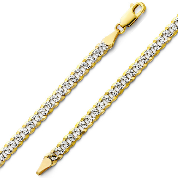 Chain Bracelet Cuban Link Bracelet Pave Cuban Link Curb 