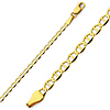 2.5mm 14K Yellow Gold Flat Mariner Link Chain Bracelet 7in thumb 0