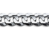 7mm 14K White Gold Men's Concave Curb Cuban Link Chain Bracelet 8.5 thumb 1