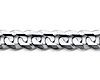 5mm 14K White Gold Concave Curb Cuban Link Bracelet 7.5in thumb 1