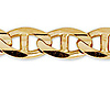 9mm 14K Yellow Gold Solid Men's  Mariner Chain Necklace 22-26in thumb 1