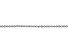 0.7mm 14K White Gold Micro Rolo Link Chain Necklace 16-30in thumb 1