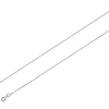0.7mm 18K White Gold Micro Rolo Link Chain Necklace 16-30in thumb 0