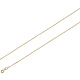 1.0mm 18K Yellow Gold Micro Link Chain Necklace thumb 1