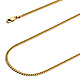 2mm 14K Yellow Gold Miami Cuban Link Chain Necklace 16-24in thumb 1