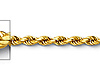 2.5mm 14K Yellow Gold Diamond-Cut Rope Chain Necklace - Heavy 18-24in thumb 1