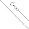 0.8mm 14K White Gold Diamond-Cut Round Wheat Chain Necklace 16-24in thumb 0