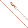 0.8mm 14K Rose Gold Box Chain Necklace 16-24in thumb 0