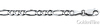 5mm 14K White Gold Solid Figaro Link Chain Necklace 16-30in thumb 1