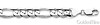 8mm Sterling Silver Men's Figaro Link Chain Bracelet 8in thumb 1