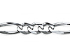 4mm Sterling Silver Figaro Link Chain Necklace 16-30in thumb 1