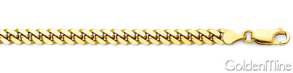 4mm 14K Yellow Gold Men's Miami Cuban Link Chain Necklace 20-30in Slide 1