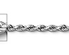 2.5mm 14K White Gold Diamond-Cut Rope Chain Necklace - Heavy 16-30in thumb 1