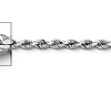 2mm 14K White Gold Diamond-Cut Rope Chain Necklace - Heavy 16-30in thumb 1