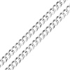 6mm Sterling Silver Men's Curb Cuban Link Chain Necklace 16-30in thumb 0
