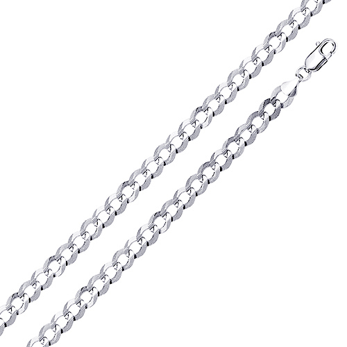 Mens 4mm Curb Cuban Stainless Steel Chain Necklace 24in