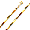 3.7mm 14K Yellow Gold Solid Franco Chain Necklace 20-30in thumb 0