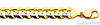 9.5mm Concave Curb Cuban Link Bracelet in 14K Yellow Gold - Men thumb 1