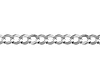3mm Sterling Silver Men's Concave Curb Cuban Link Chain Necklace 16-30in thumb 1