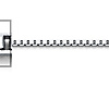 0.9mm Sterling Silver Box Link Chain Necklace 16-22in thumb 1