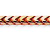 4.3mm 14K Rose Gold Solid Men's Franco Chain Necklace 20-30in thumb 1