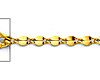 2.2mm 14K Yellow Gold Curved Mirror Chain Necklace 16-24inch thumb 1