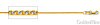 1.2mm 14K Yellow Gold Solid Flat Open Spiga Wheat Chain Necklace 16-24inch thumb 1