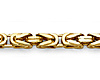 4.7mm 14K Yellow Gold Men's Fancy Byzantine Chain Bracelet 8.5in thumb 1