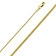 0.8mm 14K Yellow Gold Snake Chain Necklace 16-20in thumb 1
