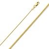 0.8mm 14K Yellow Gold Snake Chain Necklace 16-20in thumb 0