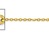 1.6mm 14K Yellow Gold Diamond-Cut Beveled Cable Chain Necklace 16-22in thumb 1