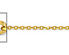 1.6mm 14K Yellow Gold Solid Diamond-Cut Beveled Cable Chain Necklace 16-22in thumb 1