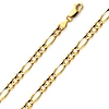 5mm 18K Yellow Gold Figaro Link Chain Necklace 16-30in thumb 0
