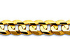 6mm 18K Yellow Gold Men's Concave Curb Cuban Link Chain Necklace 22-30in thumb 1